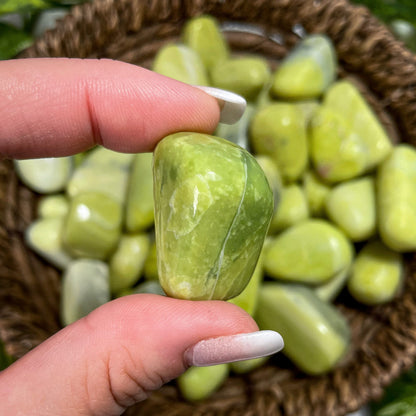 Lime Green Serpentine Tumbles