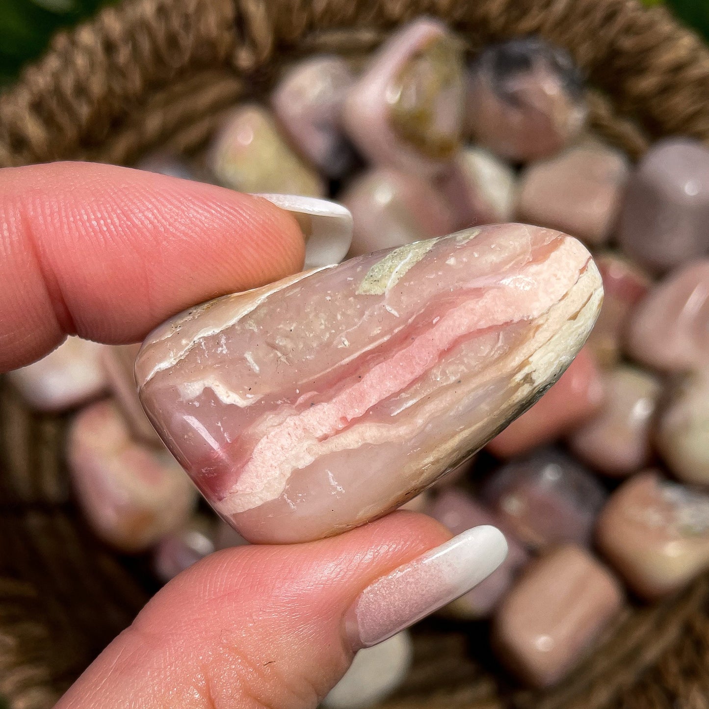 Pink Opal Tumbles