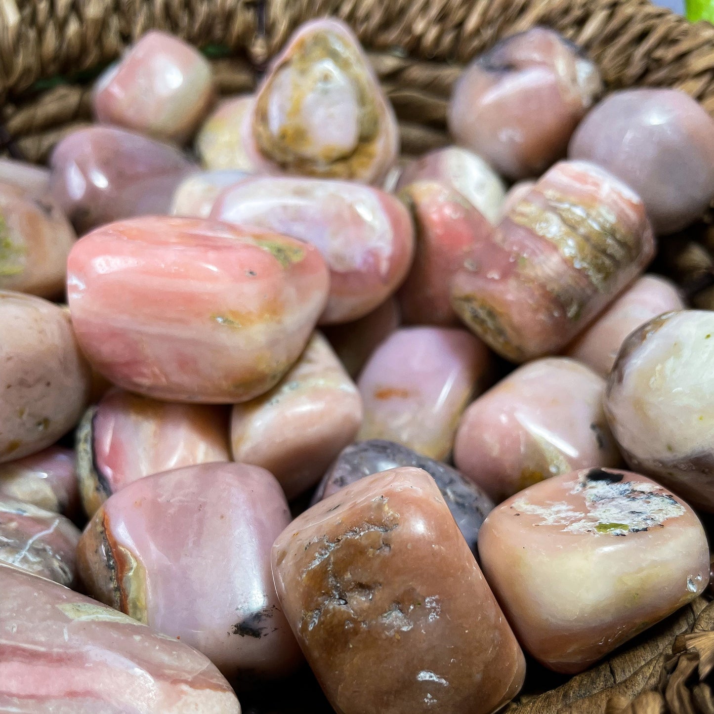 Pink Opal Tumbles