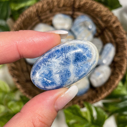 Chunky Blue Scheelite Tumbles