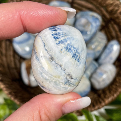 Chunky Blue Scheelite Tumbles
