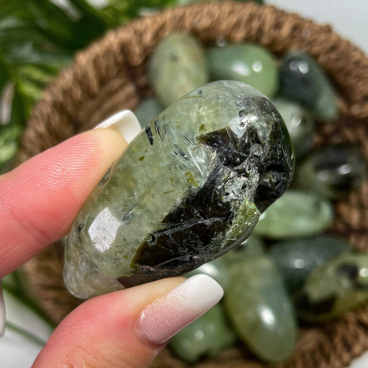 Large Prehnite Tumbles