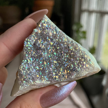 Rainbow Aura Druzy Cluster