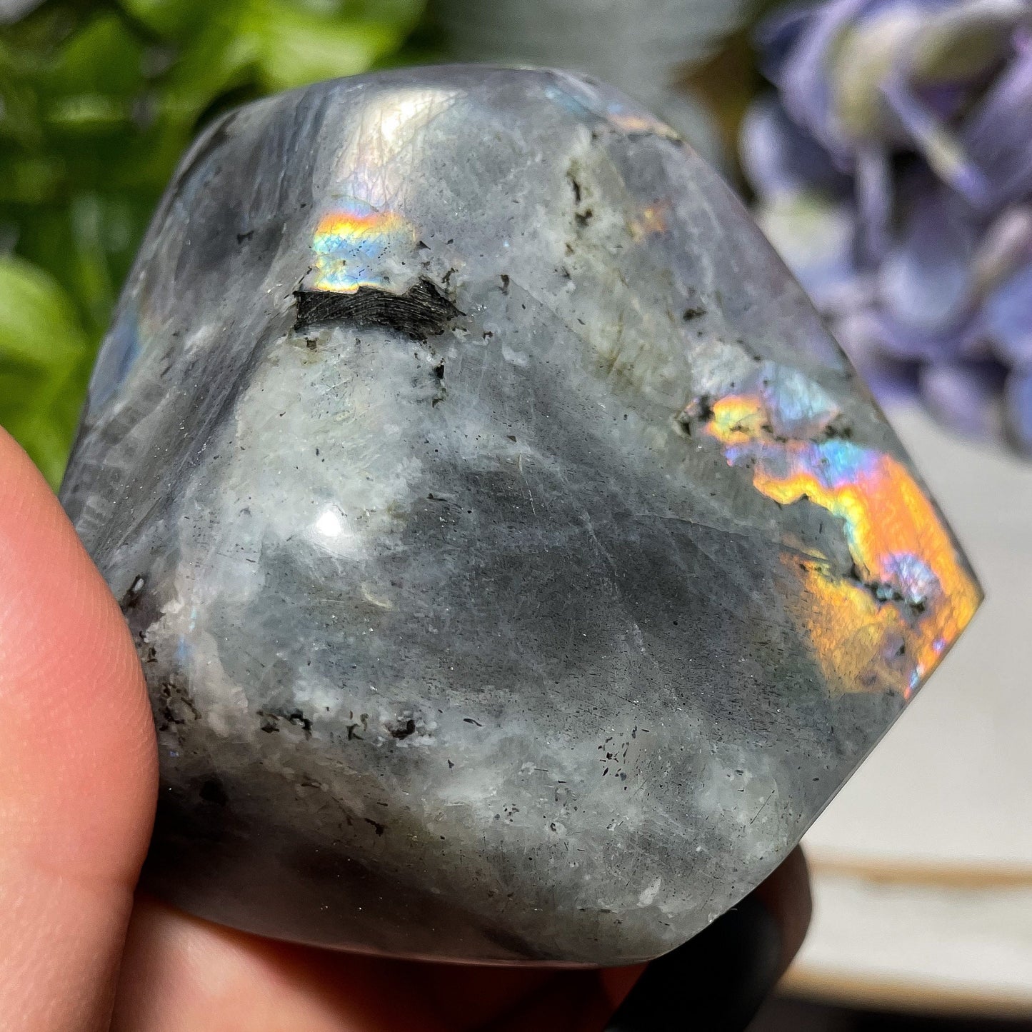 Purple Rainbow Labradorite
