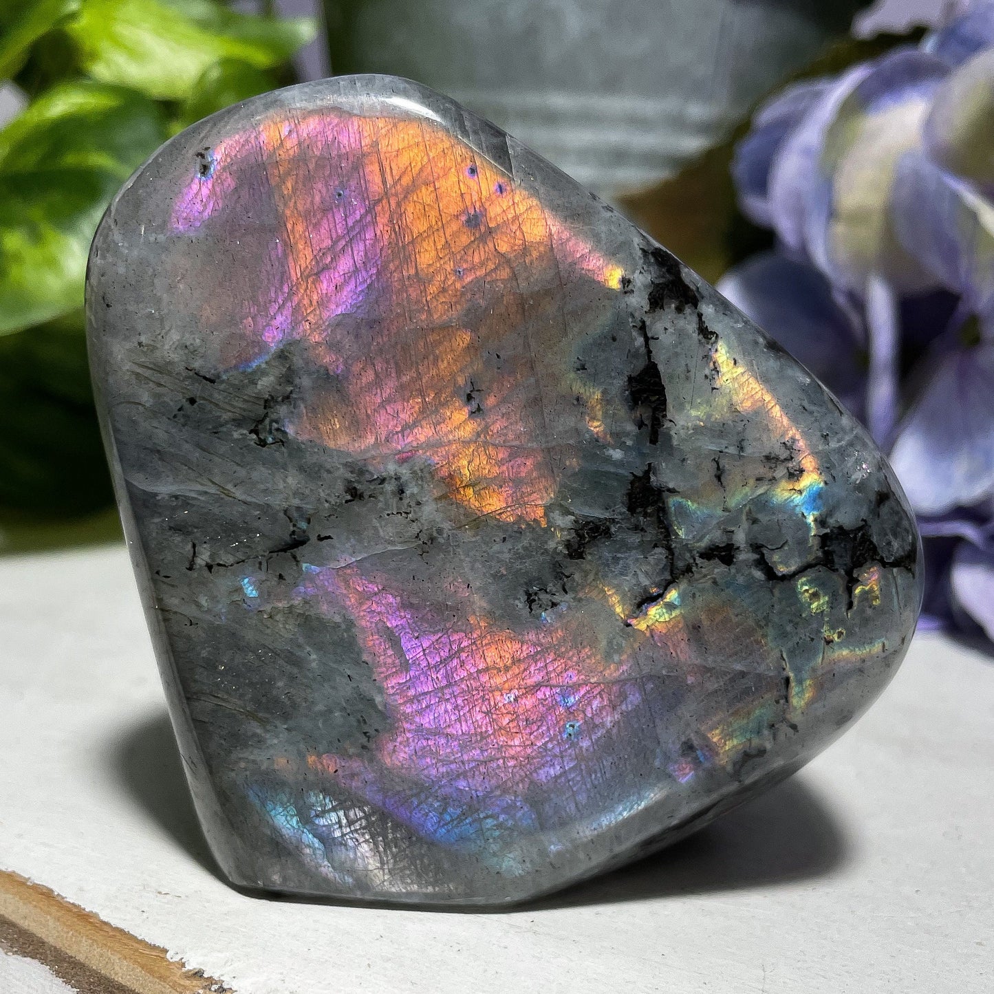 Purple Rainbow Labradorite