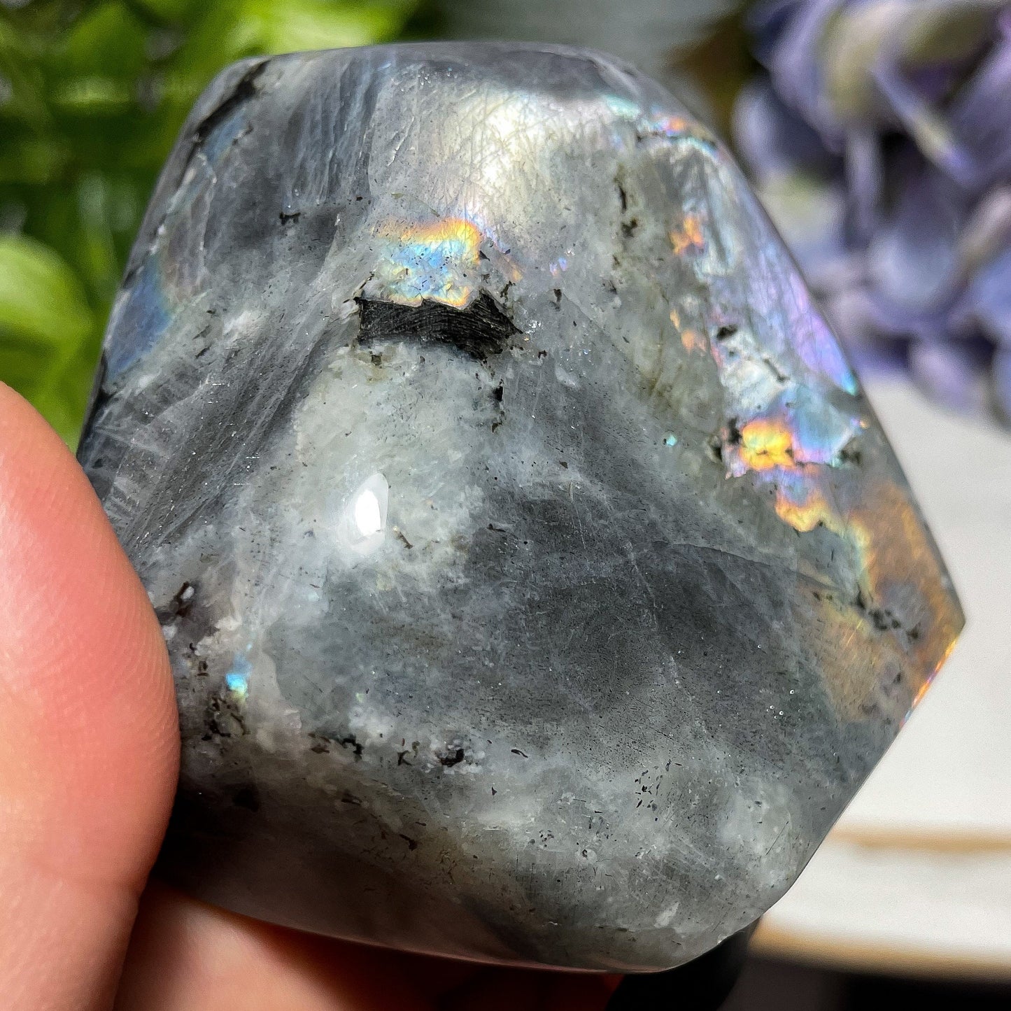 Purple Rainbow Labradorite