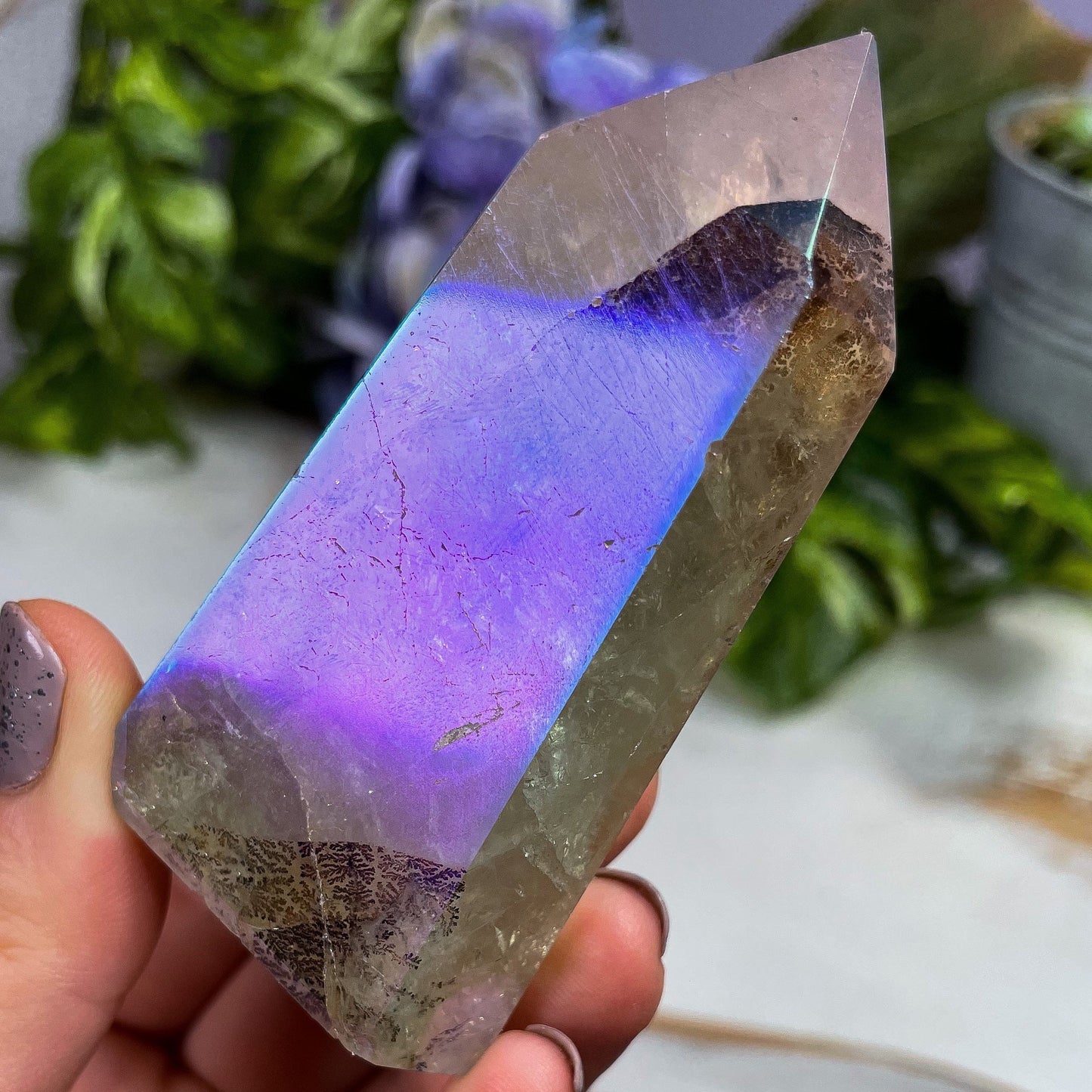 Aura Dendritic Quartz Tower