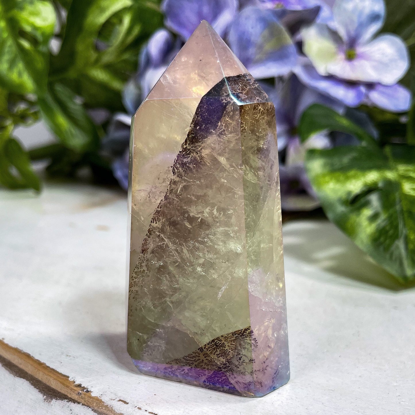 Aura Dendritic Quartz Tower