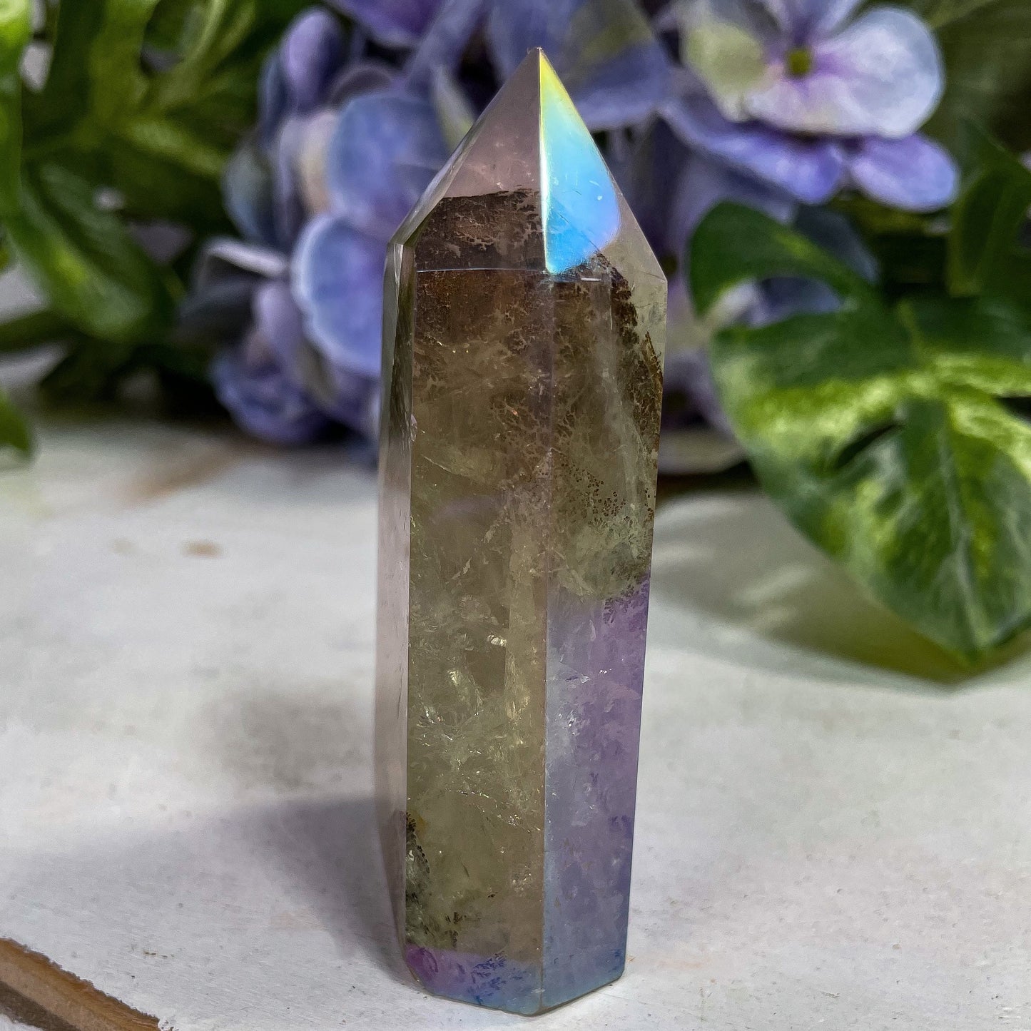 Aura Dendritic Quartz Tower