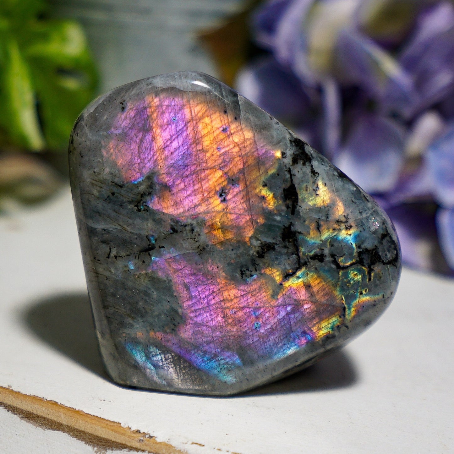 Purple Rainbow Labradorite