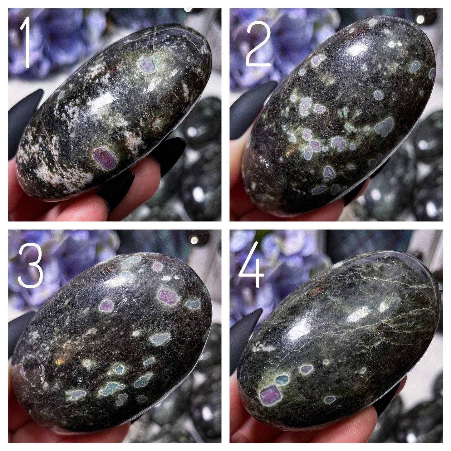 Ruby Zoisite Palm Stones