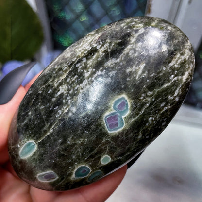 Ruby Zoisite Palm Stones
