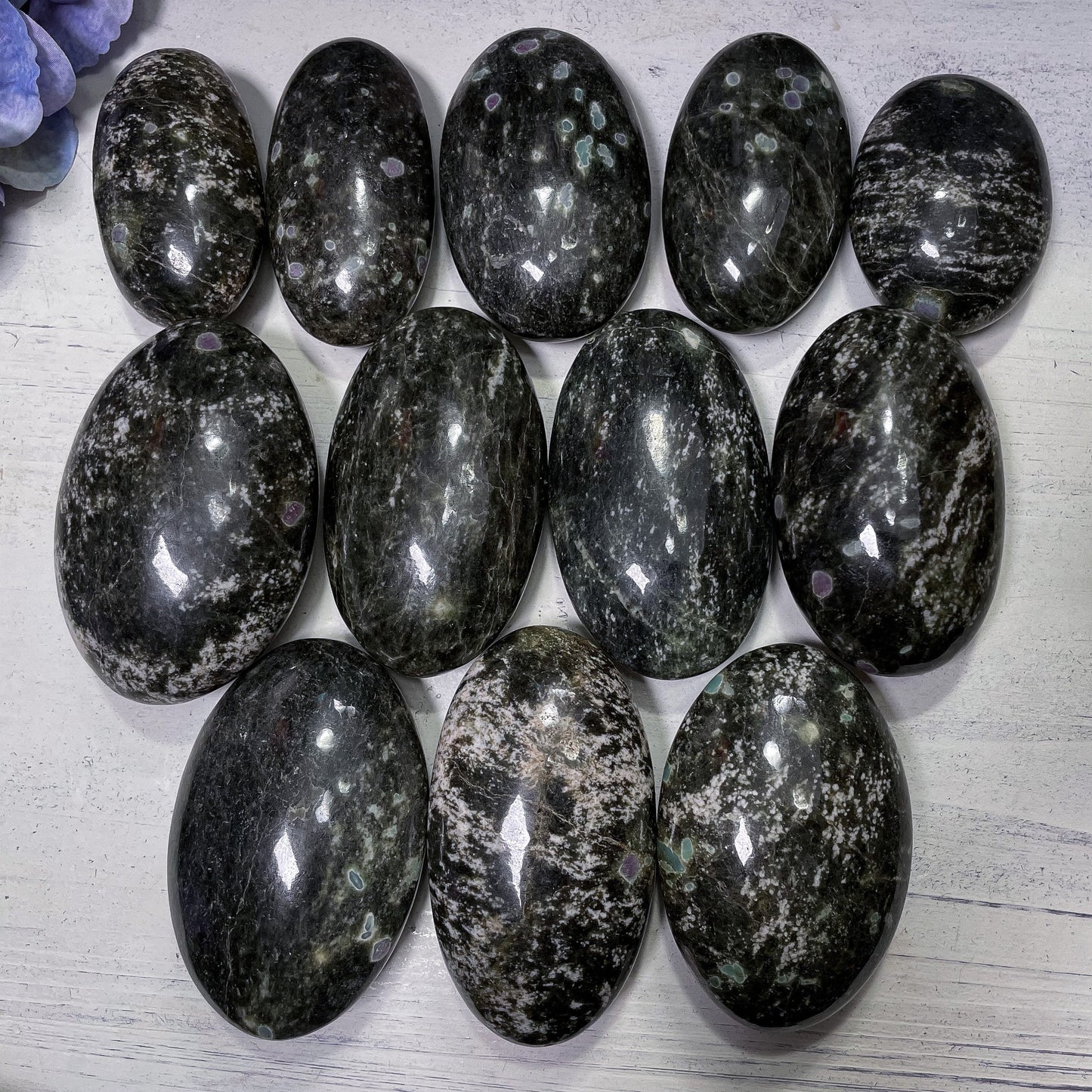 Ruby Zoisite Palm Stones