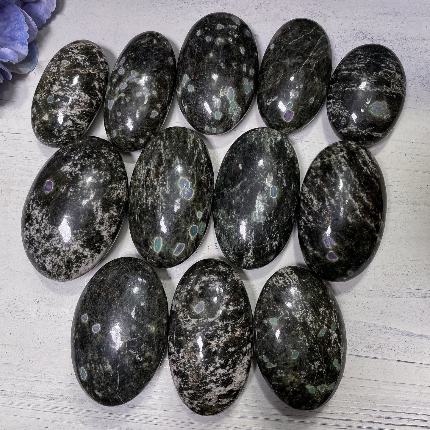 Ruby Zoisite Palm Stones