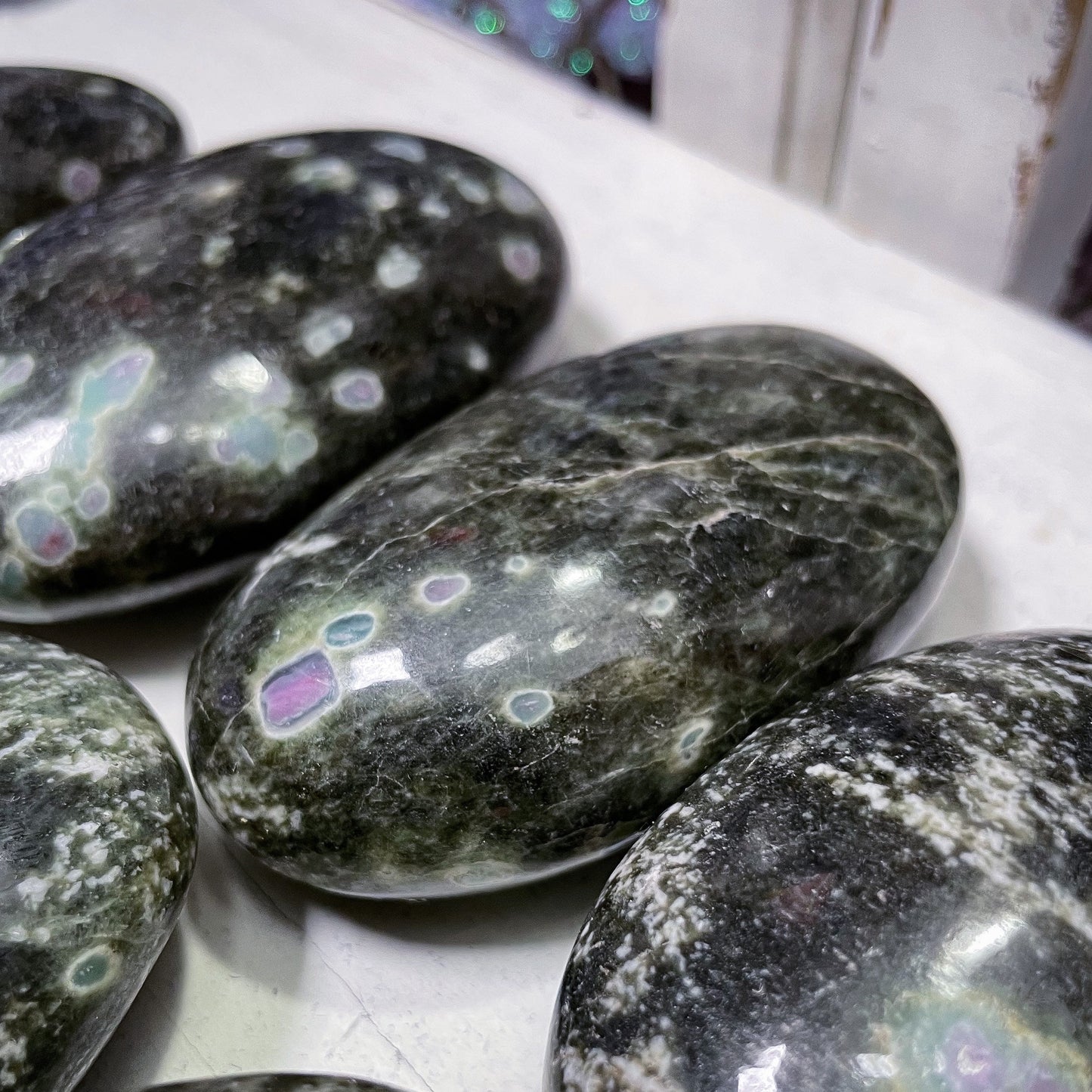 Ruby Zoisite Palm Stones