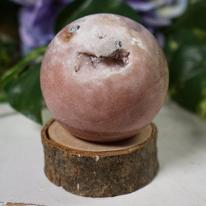 Druzy Pink Amethyst Sphere