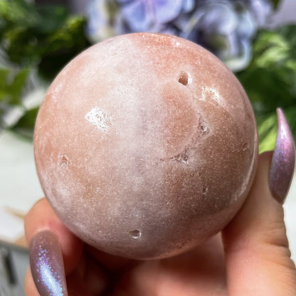 Druzy Pink Amethyst Sphere