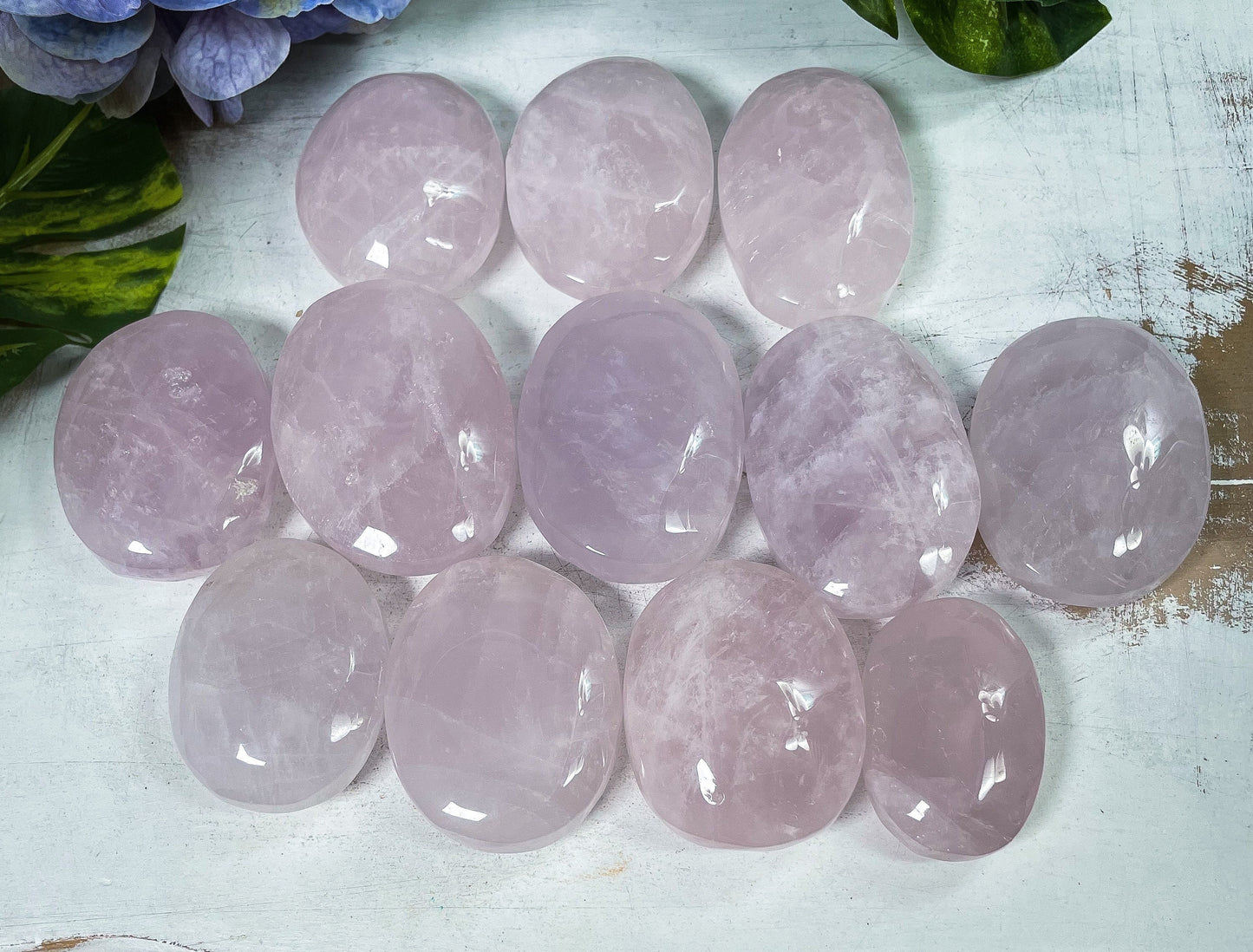 Rose Quartz Palm Stones