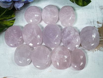 Rose Quartz Palm Stones