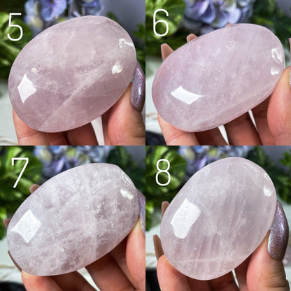 Rose Quartz Palm Stones
