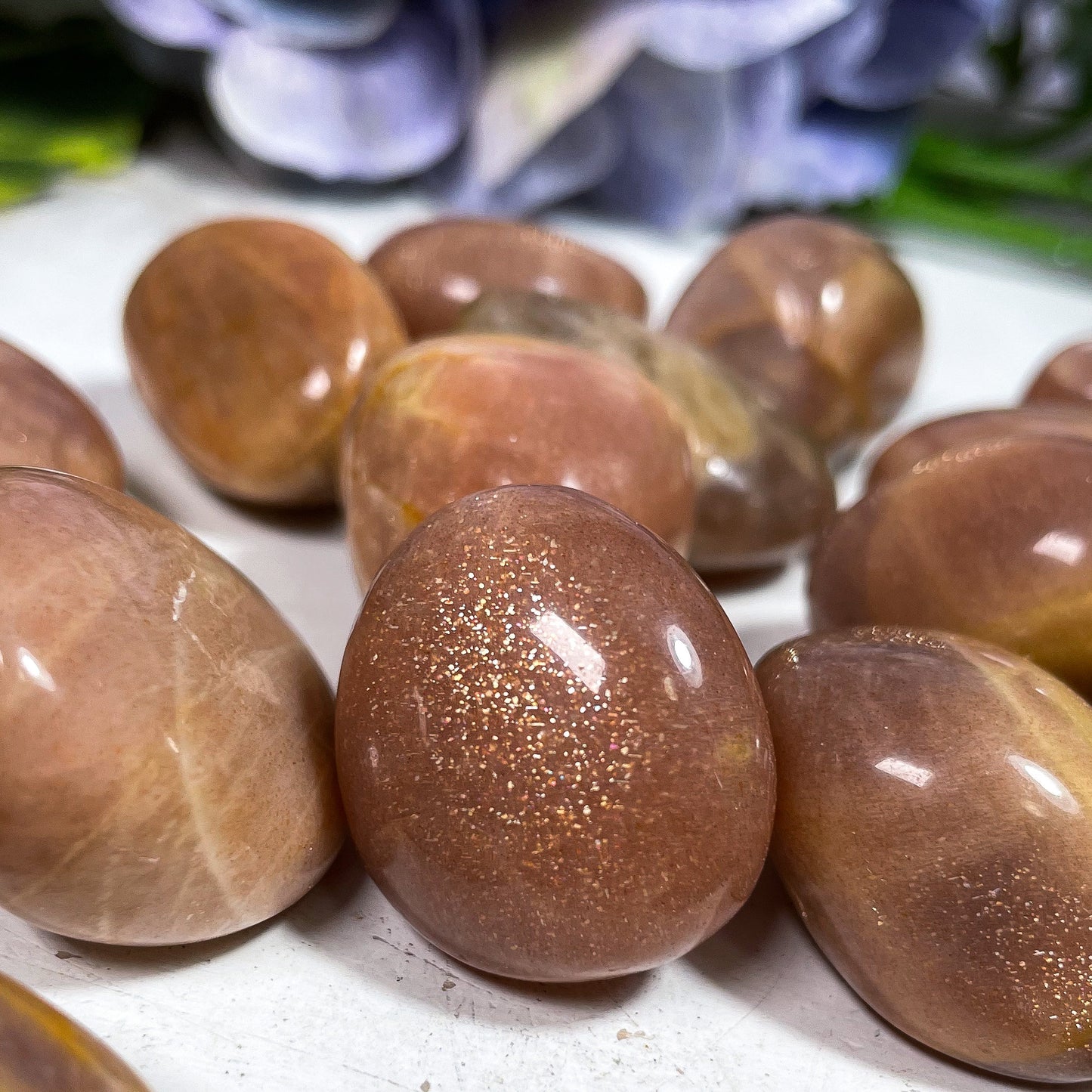 Confetti Sunstone & Moonstone Tumbles