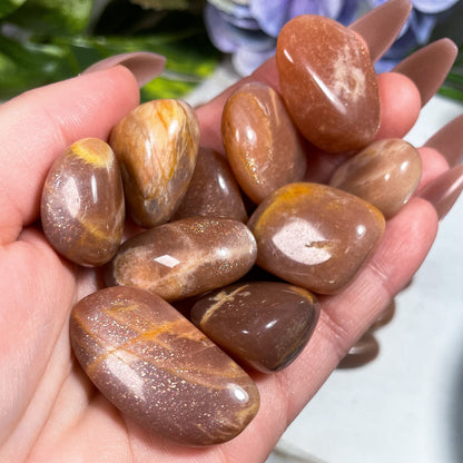 Confetti Sunstone & Moonstone Tumbles