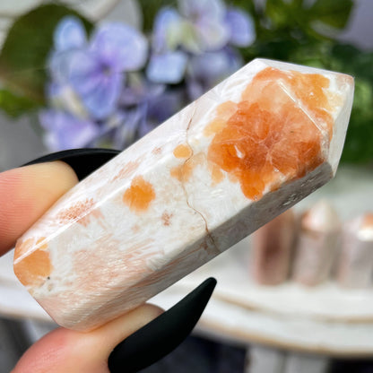 Peach Scolecite Tower
