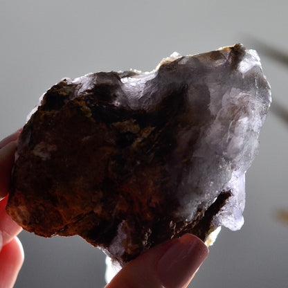 Raw Druzy Gray Blue Cubic Fluorite Cluster