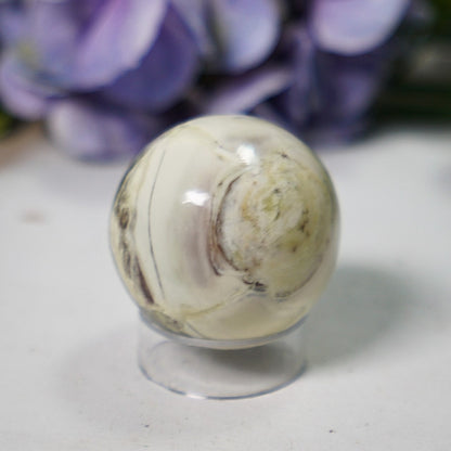Pastel Green Serpentine Sphere