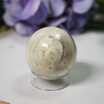 Pastel Green Serpentine Sphere