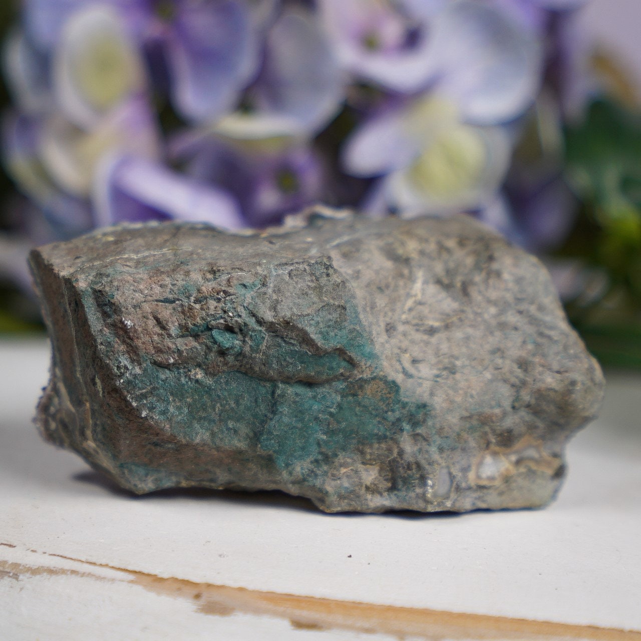 Teal Maroon Amethyst Eye