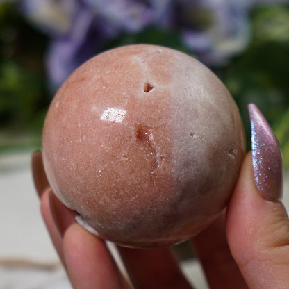Druzy Pink Amethyst Sphere