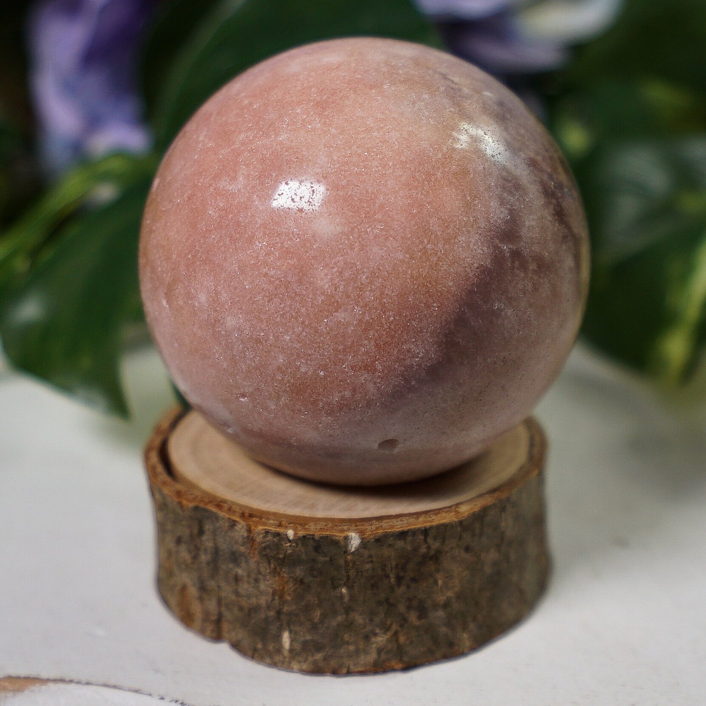 Druzy Pink Amethyst Sphere