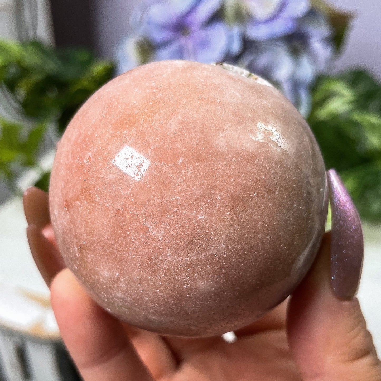 Druzy Pink Amethyst Sphere