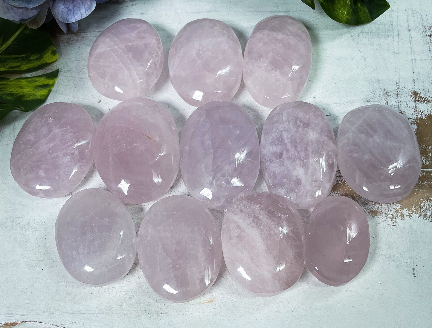 Rose Quartz Palm Stones