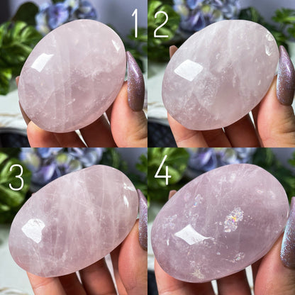 Rose Quartz Palm Stones
