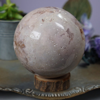XL Druzy Pink Amethyst Sphere