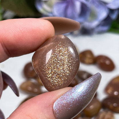 Confetti Sunstone & Moonstone Tumbles
