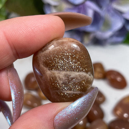 Confetti Sunstone & Moonstone Tumbles