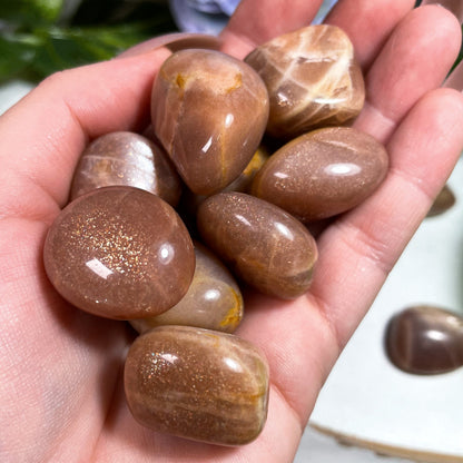 Confetti Sunstone & Moonstone Tumbles