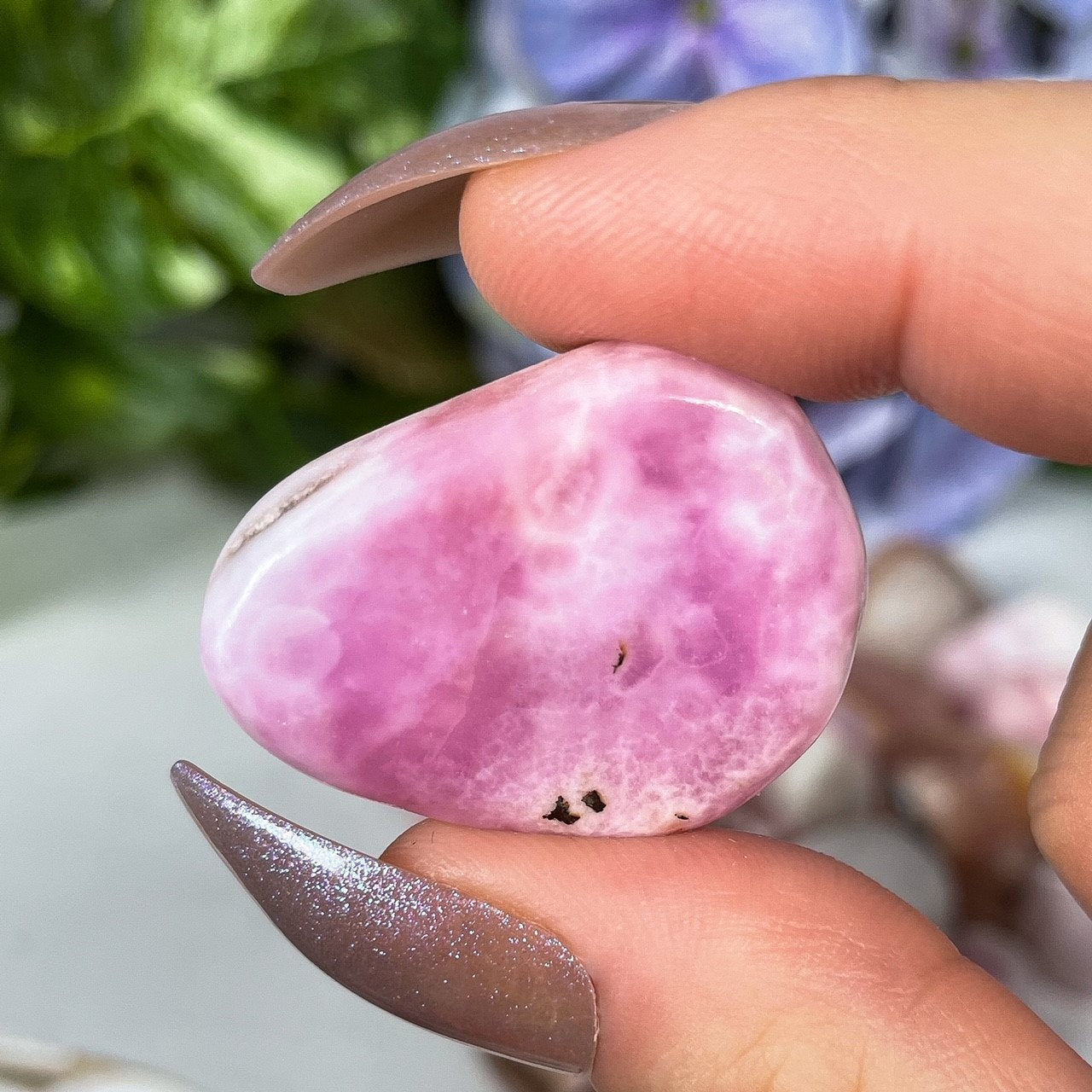 Pink Aragonite Tumbles