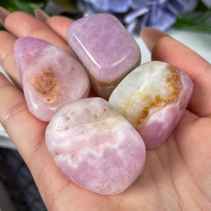 Pink Aragonite Tumbles