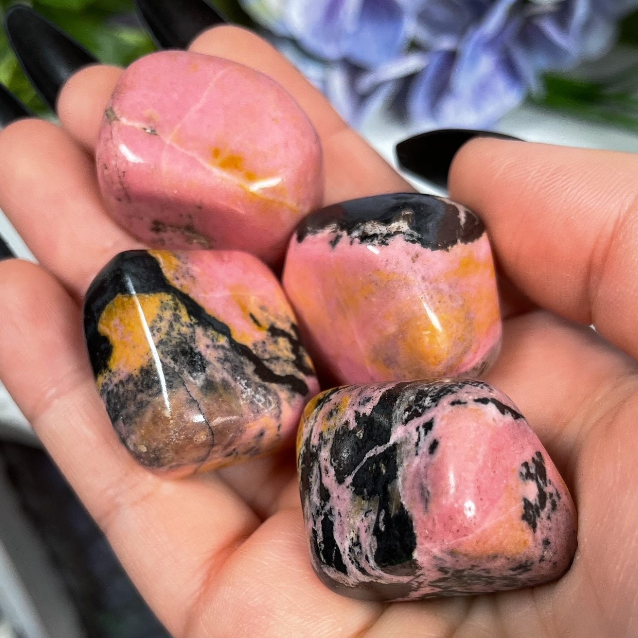 Rhodonite Tumbles