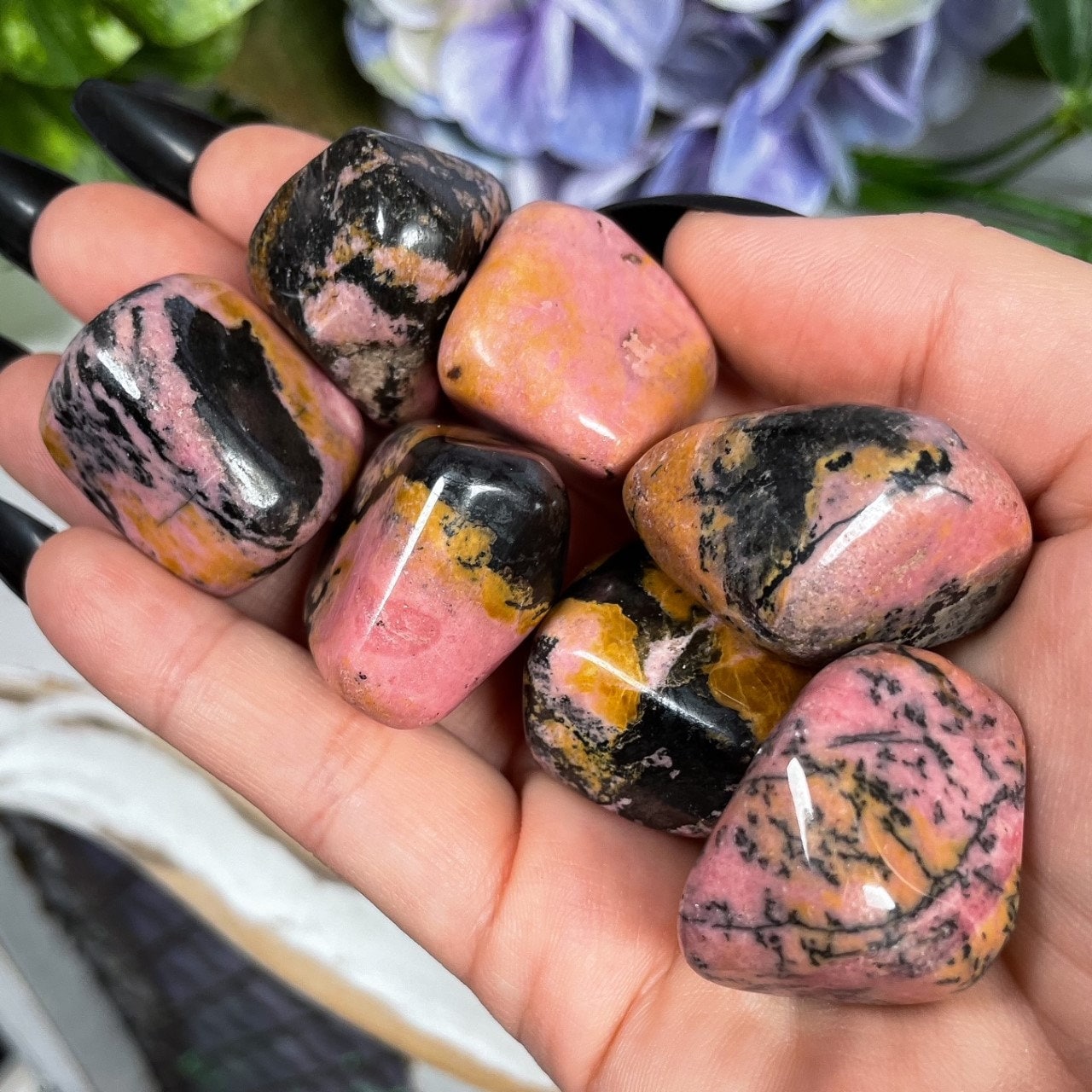Rhodonite Tumbles