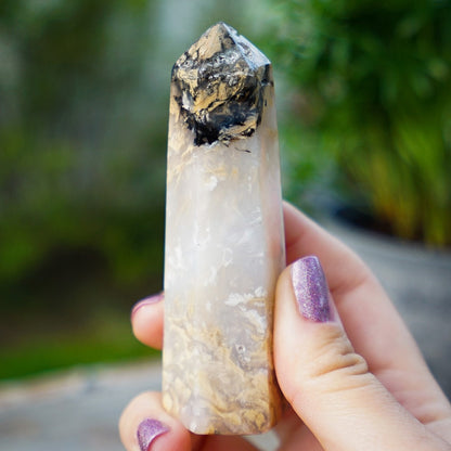 Tiger Dendritic Agate Tower