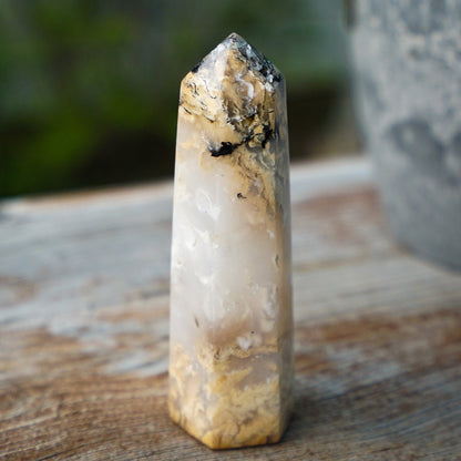 Tiger Dendritic Agate Tower