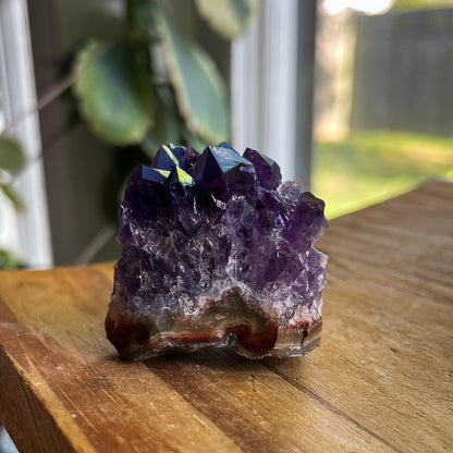 Rainbow Aura Amethyst Cluster