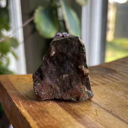 Rainbow Aura Amethyst Cluster