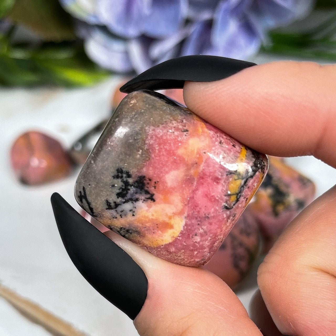 Rhodonite Tumbles