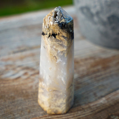 Tiger Dendritic Agate Tower